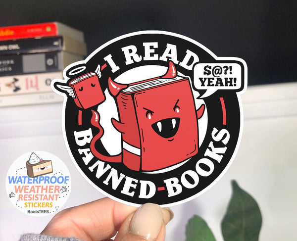 I Read Banned Books Sticker