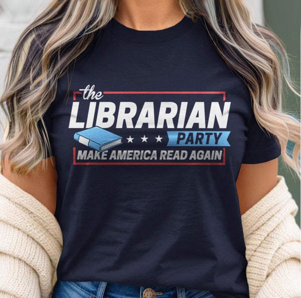 Librarian Gifts for Readers: Librarian Party | reading shirt