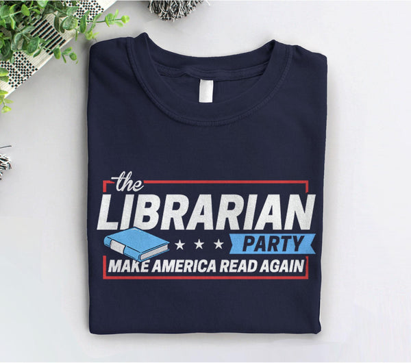 Librarian Gifts for Readers: Librarian Party | reading shirt
