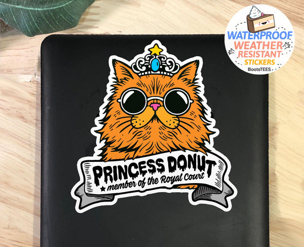 Royal Court of Princess Donut Sticker, One (1) Sticker by BootsTees