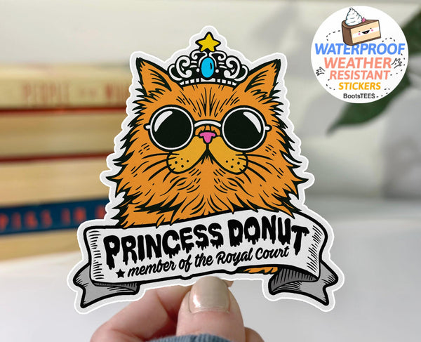 Royal Court of Princess Donut Sticker, One (1) Sticker by BootsTees