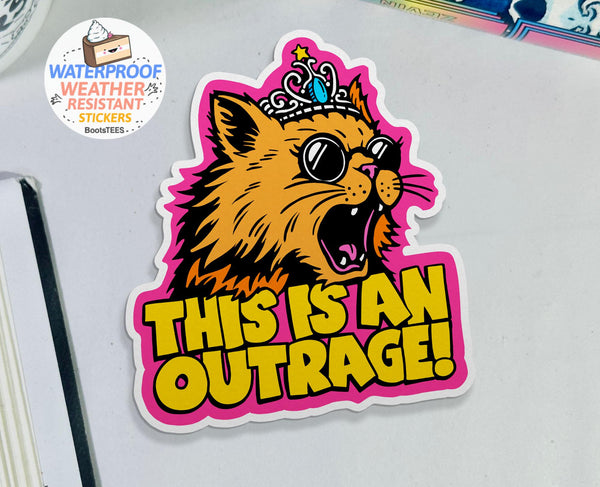 This is an Outrage Princess Donut Sticker