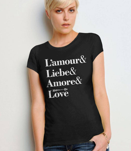 Love Shirt, Black Unisex S by BootsTees