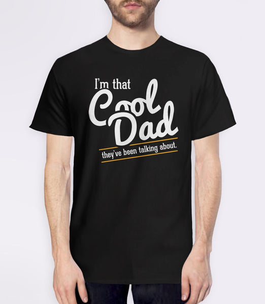 Cool Dad Shirt, Black Unisex (Mens) XS by BootsTees