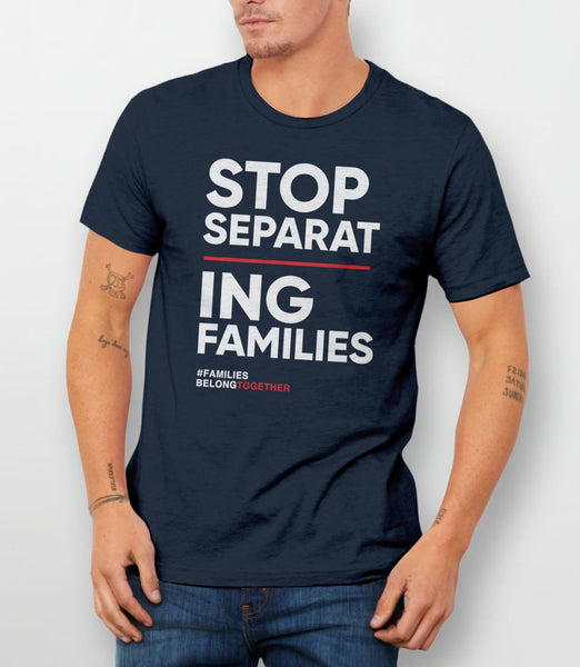 Stop Separating Families Shirt, Black Unisex S by BootsTees