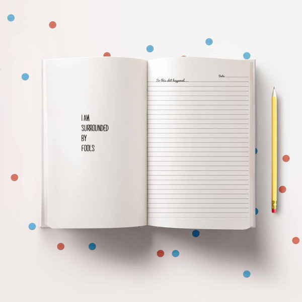 Sarcastic Gift Journal | Funny Cathartic Writing Notebook Gag Gift with Lined Pages and Sarcasm Quotes, by BootsTees