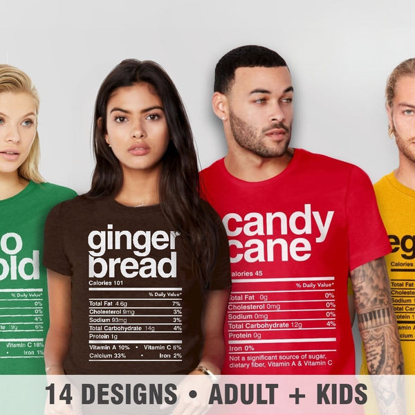 Matching Christmas Shirts | Family Holiday Outfit, Bread Pudd (Natural) Unisex S by BootsTees