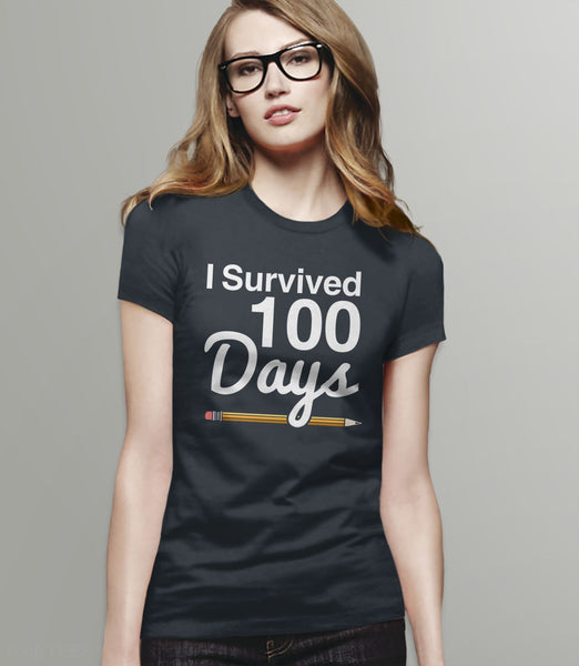 100 Days of School Shirt Teacher or Kids | 100th Day of School Tshirt, Black Unisex XS by BootsTees