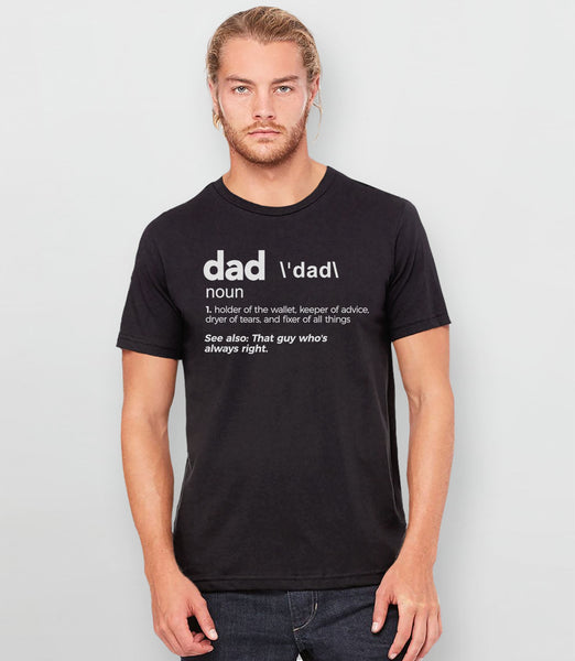 Personalized Dad Gift, Black Unisex S by BootsTees