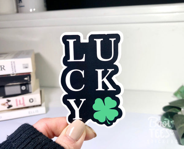 Lucky Sticker for St Patricks Day