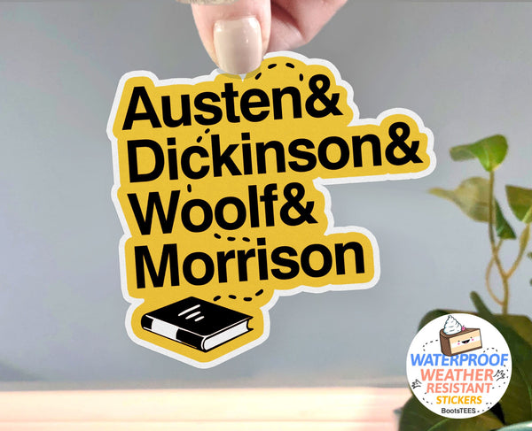 Classic Literature Stickers with Female Authors