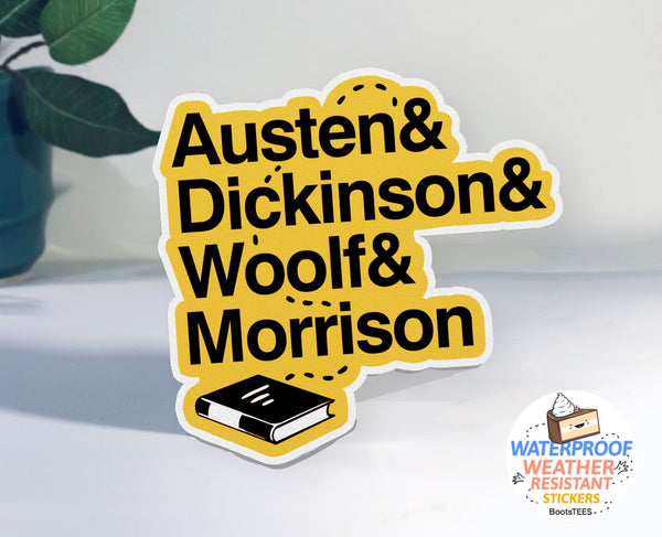 Classic Literature Stickers with Female Authors