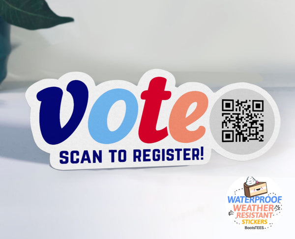 QR Code Vote Sticker for Car