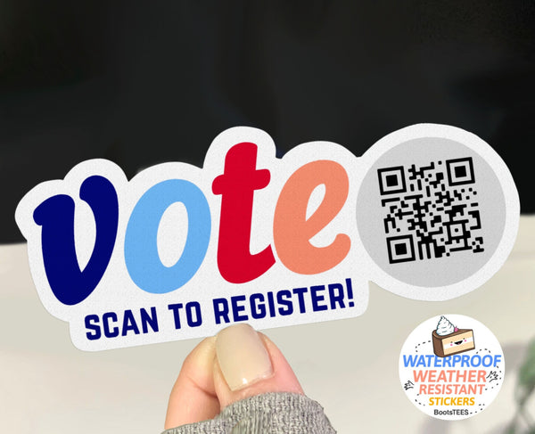 QR Code Vote Sticker for Car