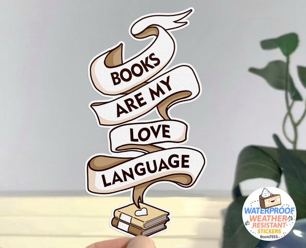 Books Are My Love Language Sticker