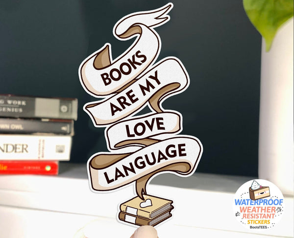 Books Are My Love Language Sticker