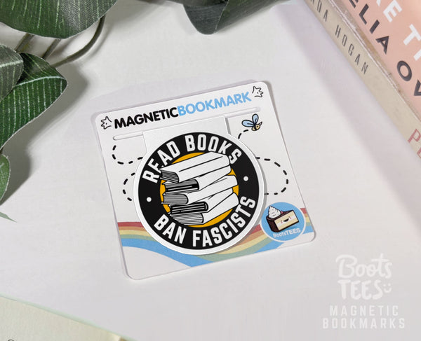 Read Books Ban Fascists Magnetic Bookmark