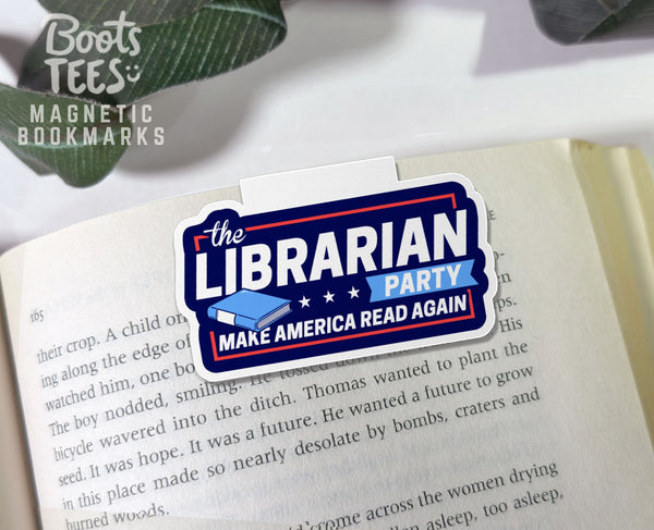 Librarian Party Magnetic Bookmark