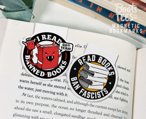 Banned Books Magnetic Bookmark Set by BootsTees