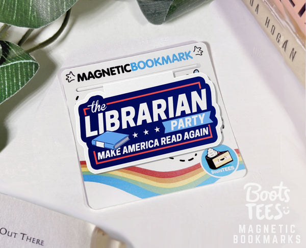 Librarian Party Magnetic Bookmark