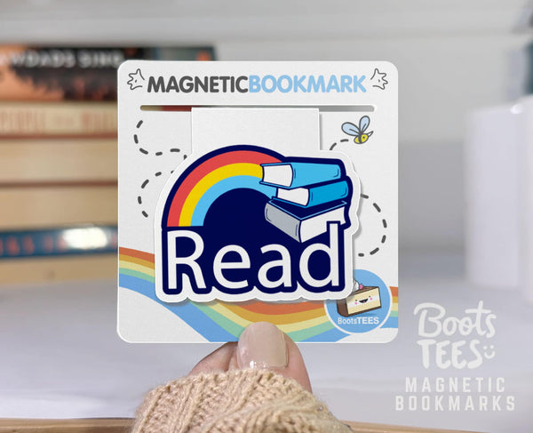 Read Rainbow Bookmark, One (1) Bookmark by BootsTees