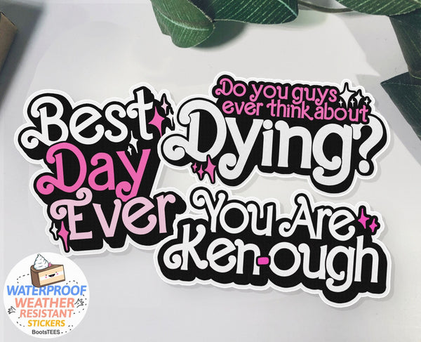 Barbie Movie Quote Sticker Set