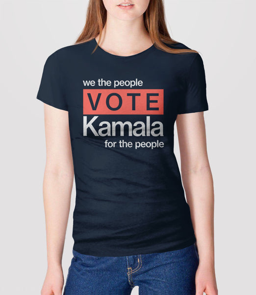 Kamala Harris for the People Shirt, Black Unisex S by BootsTees