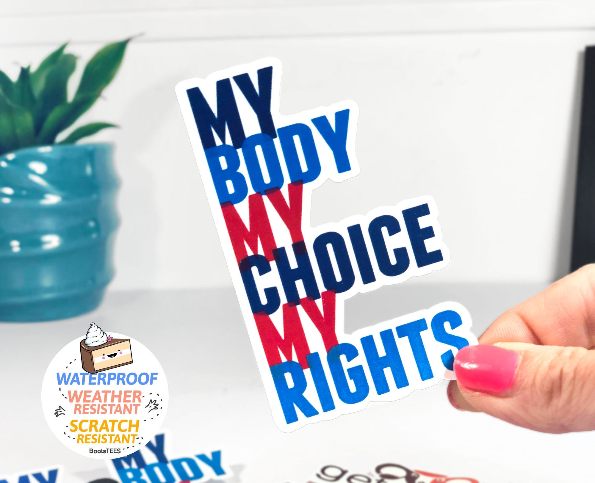 My Body My Choice My Rights Sticker