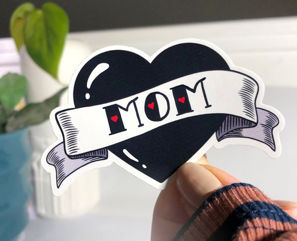 Mom Tattoo Heart Sticker
