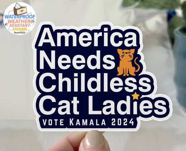 Childless Cat Lady Sticker Pack, ALL 4 STICKERS by BootsTees