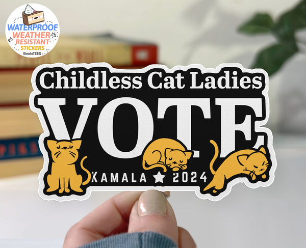 Childless Cat Lady Sticker Pack, ALL 4 STICKERS by BootsTees