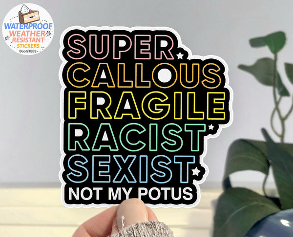 Anti Trump Sticker Pack, ALL 4 STICKERS by BootsTees