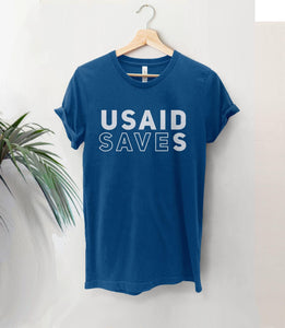 USAID Saves Shirt, Black Unisex XS by BootsTees