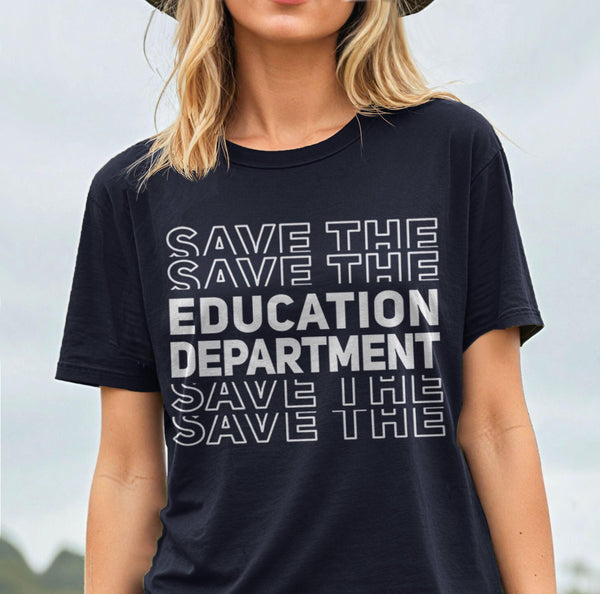 Save Education Shirt, Black Unisex XS by BootsTees