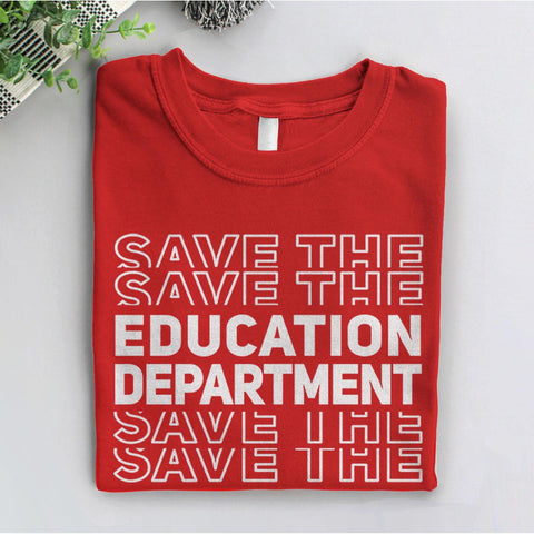 Save Education Shirt, Black Unisex XS by BootsTees
