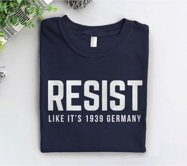 Resist Shirt, Black Unisex XS by BootsTees