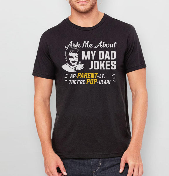Funny Dad Tee Shirt, Black Unisex S by BootsTees