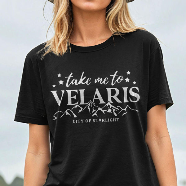 Take Me to Velaris Shirt, Black Unisex XS by BootsTees