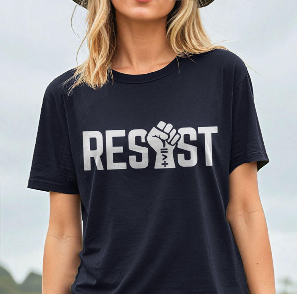 Resist Fist Shirt, Black Unisex XS by BootsTees