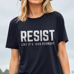 Resist Shirt, Black Unisex XS by BootsTees