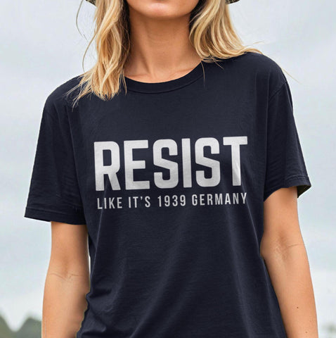 Resist Shirt, Black Unisex XS by BootsTees