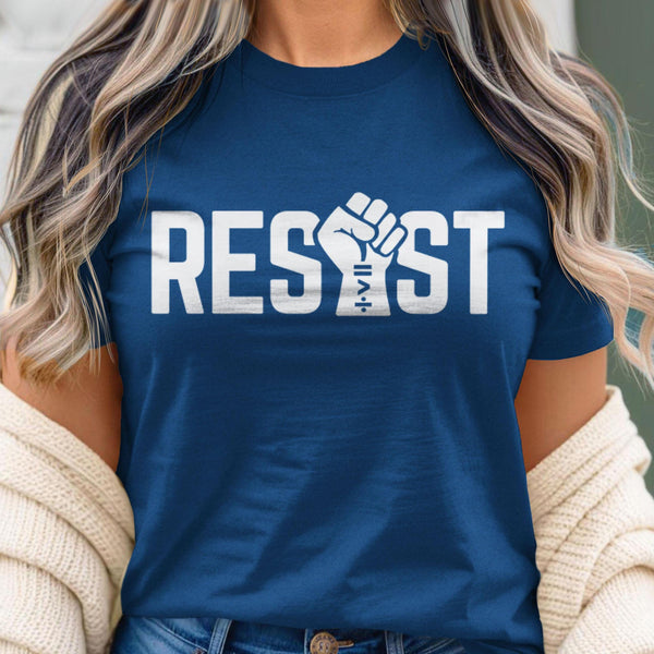 Resist Fist Shirt, Black Unisex XS by BootsTees