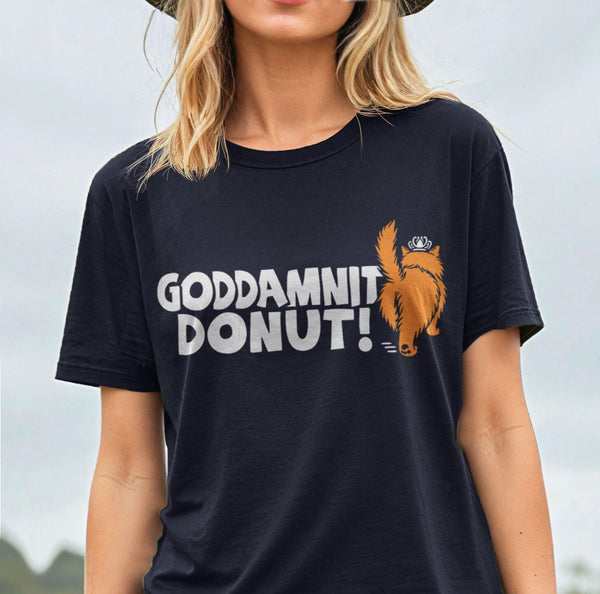 Princess Donut Shirt, Black Unisex XS by BootsTees