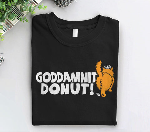 Princess Donut Shirt, Black Unisex XS by BootsTees