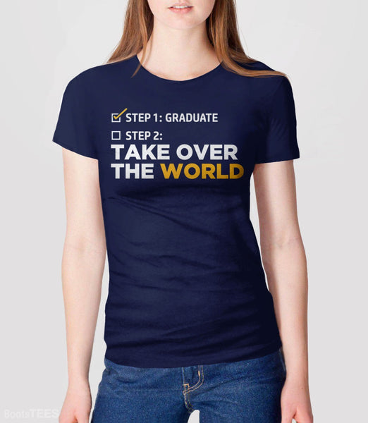 Graduate Shirt, Black Unisex S by BootsTees