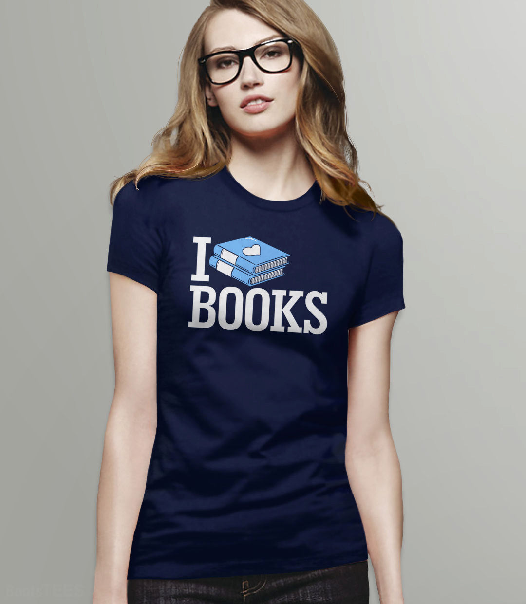 I Love Books Shirt | Funny Literary Shirt and Book Nerd Gift for Readers, Black Unisex S by BootsTees