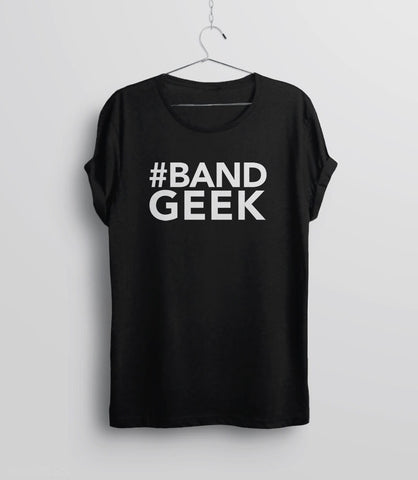 Band Geek Shirt | Marching Band Shirt, Black Unisex XS by BootsTees