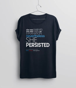 Nevertheless She Persisted Tshirt | elizabeth warren shirt, Black Unisex XS by BootsTees