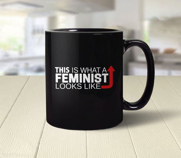 This is What a Feminist Looks Like Mug | Feminist Coffee Mug for women or men, by BootsTees