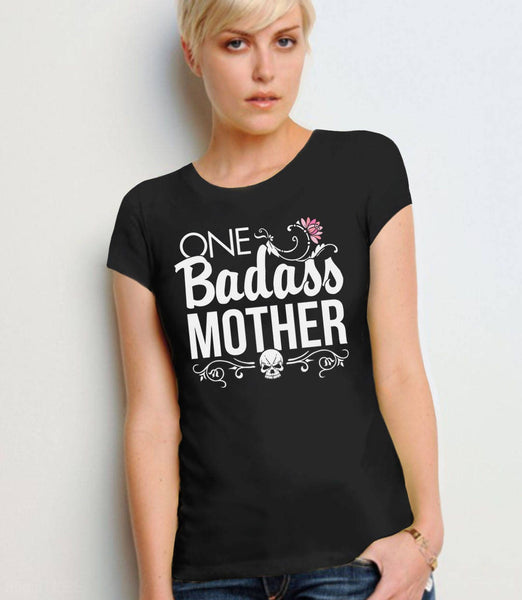 Funny Mom Shirt, Black Unisex XS by BootsTees